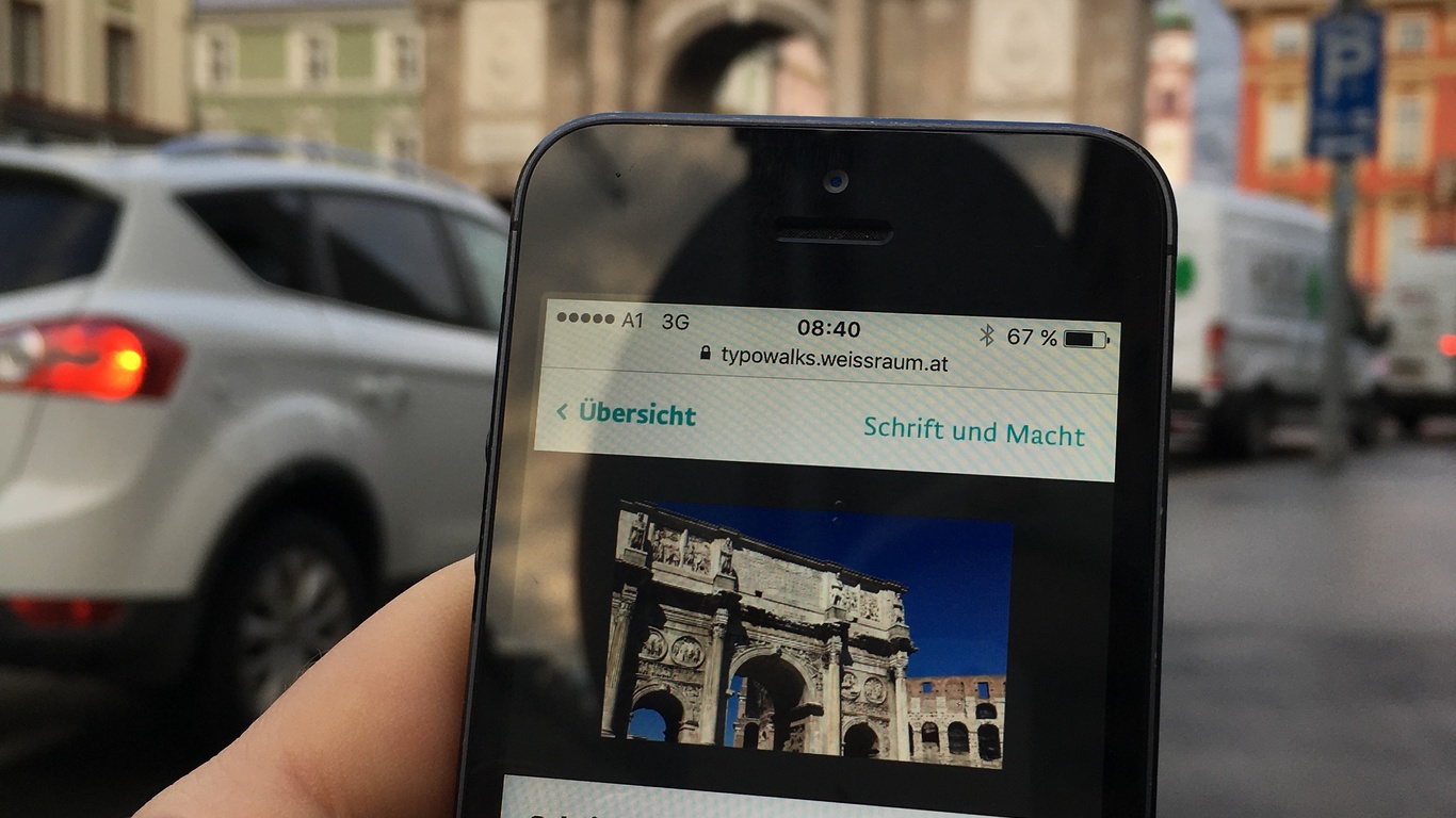 Jetzt online: App Typowalks Innsbruck