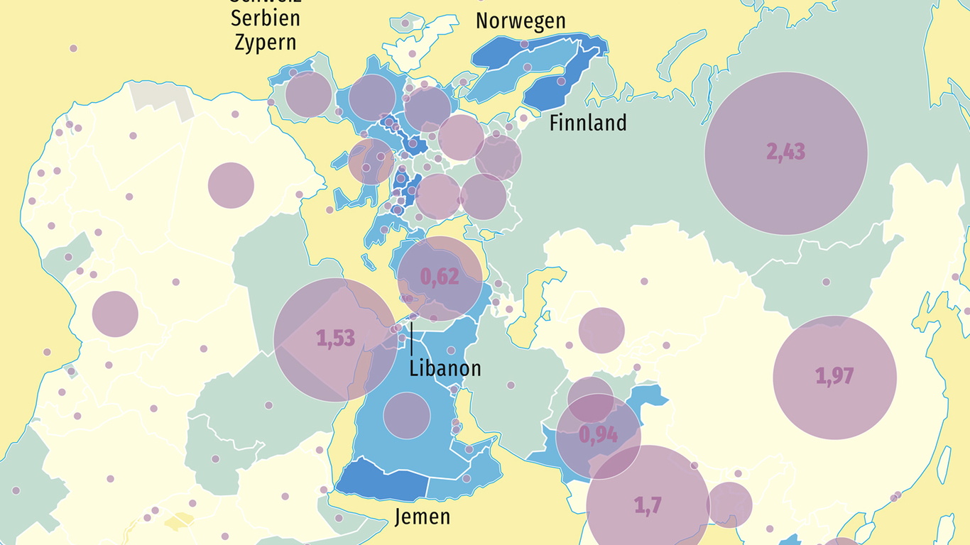 Atlas der Globalisierung. Die Welt in Karten und Grafiken