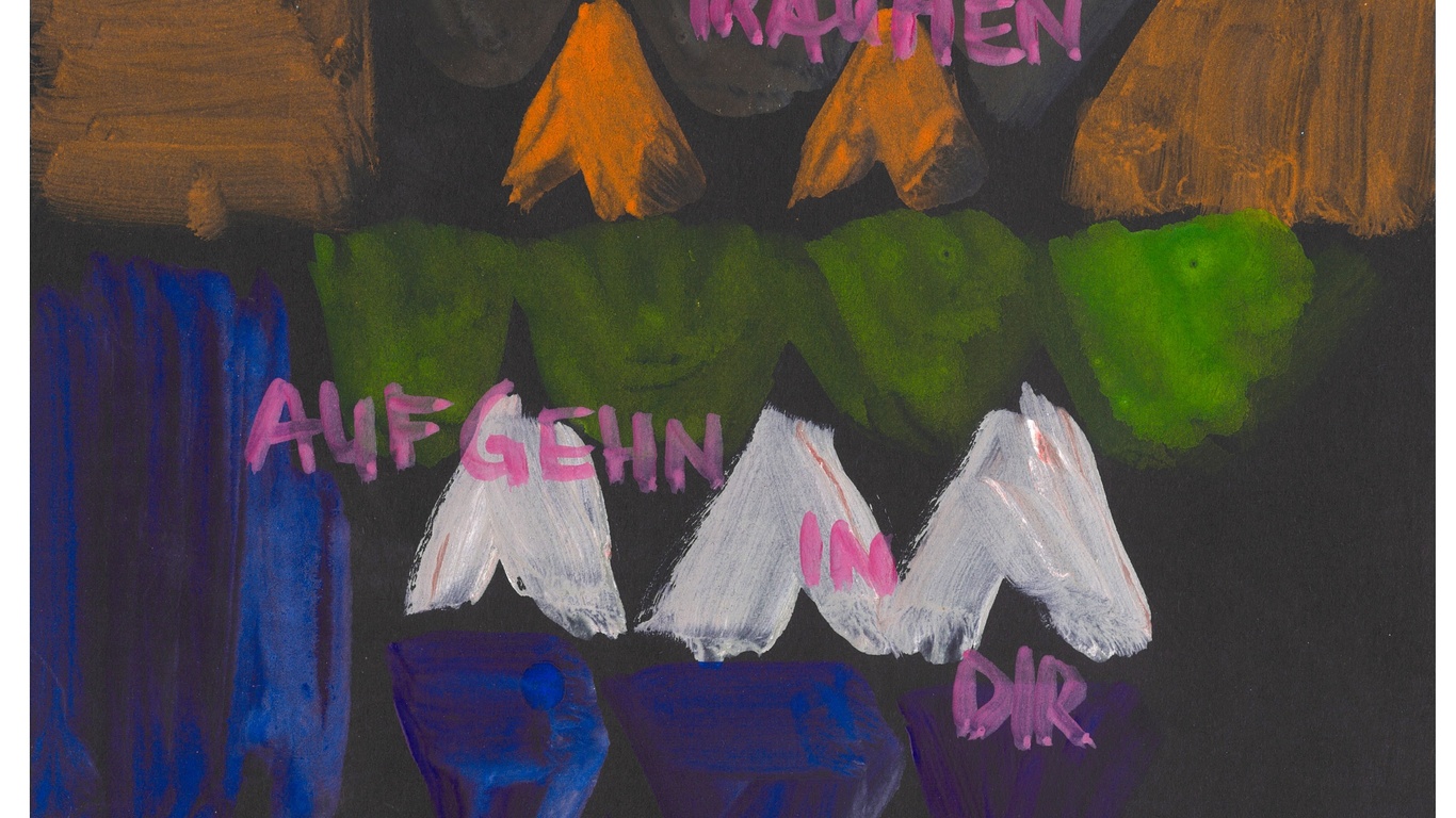 Experimente mit Schrift, Form und Farbe
