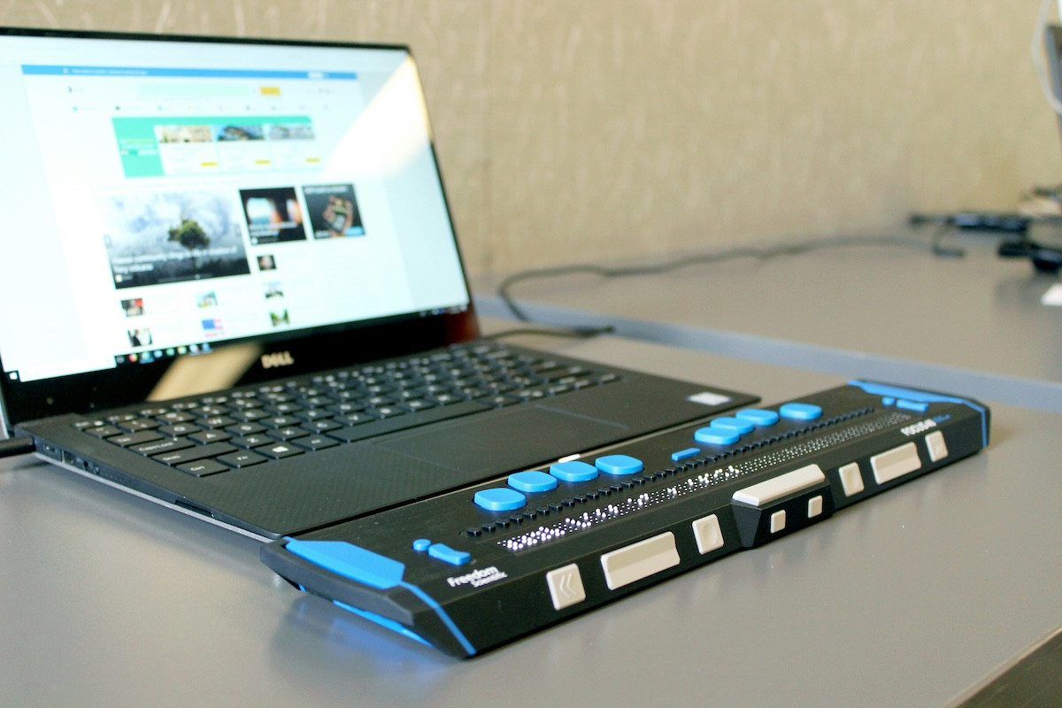 Laptop mit Screenreader