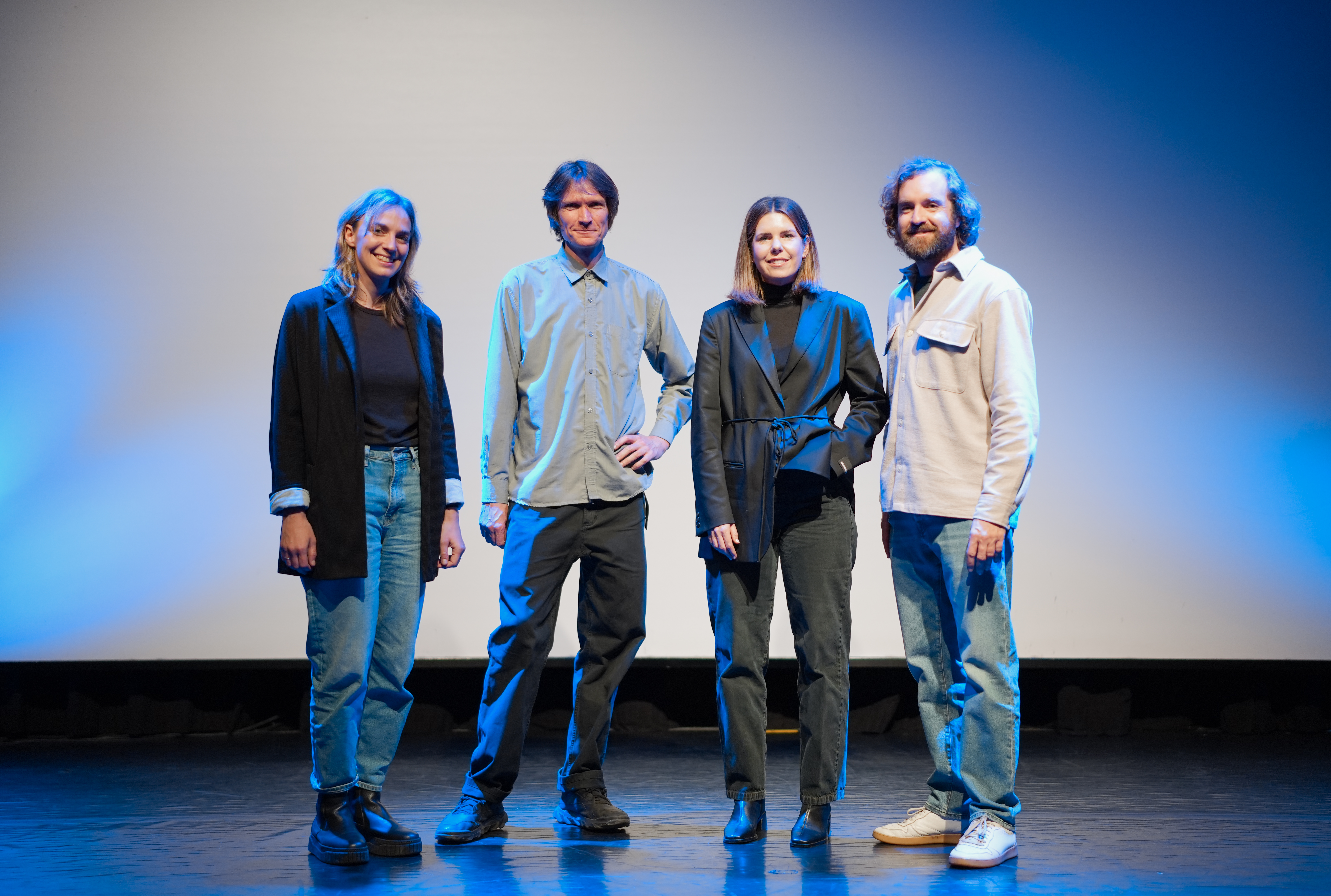 B&uuml;hnenfoto Hanna Dressler, Clemens Ascher, Angi Reisinger, Stefan Klausner